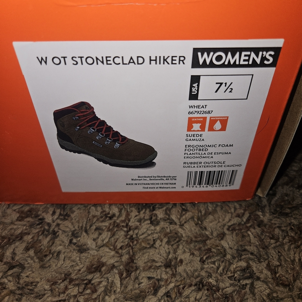 Ozark Trail Womens Stoneclad Waterproof Hiking Boots - Picture 6 of 8